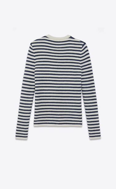 navy jumper in mohair